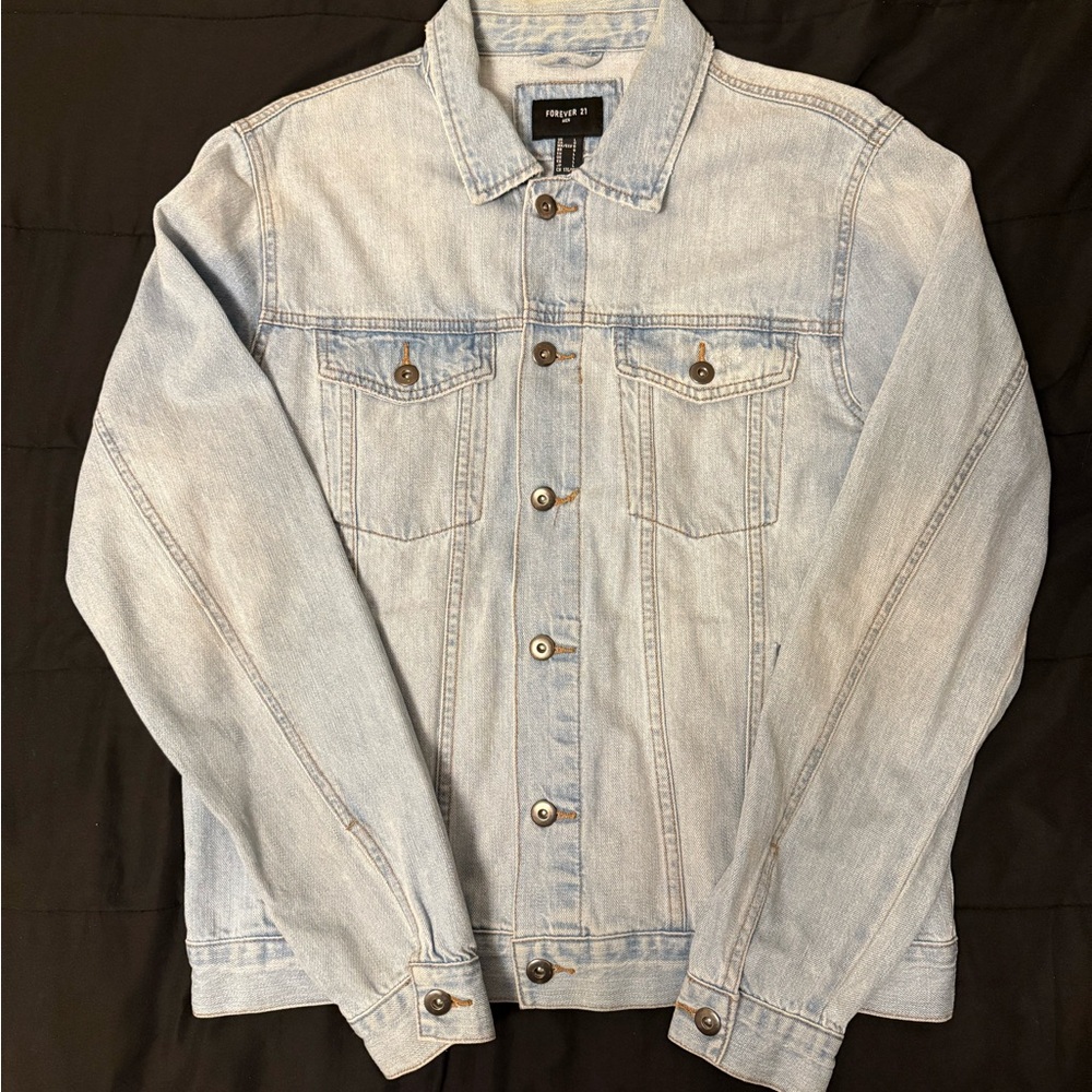 Forever 21 Blue Lightweight Shirt Jacket